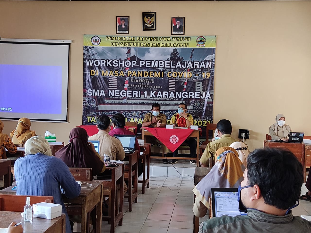 Workshop Pembelajaran di Masa Pandemi Covid -19 SMA Negeri 1 Karangreja