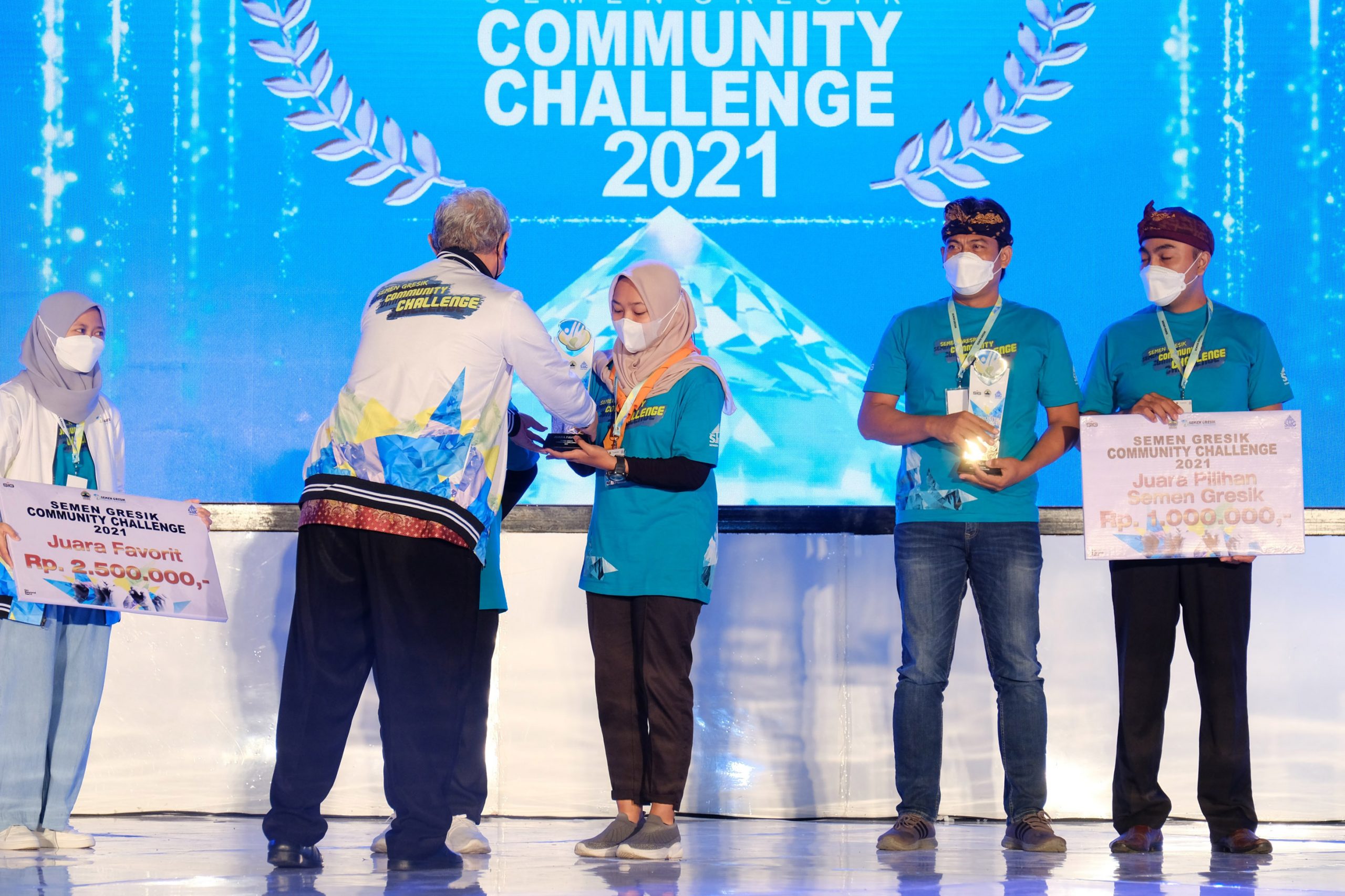 KOMPAS SMA NEGERI 1 KARANGREJA MENJADI JUARA FAVORIT SEMEN GRESIK COMMUNITY CHALLENGE (SGCC) TAHUN 2021
